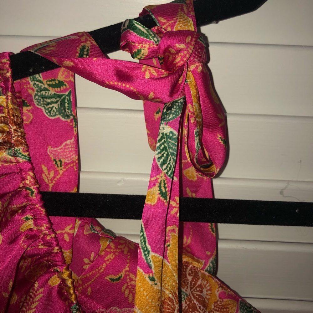 Patterned Satin Tank - Picture 5 of 6